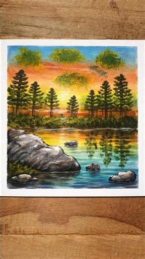 how to draw background scenery#art #drawing #viralvideo