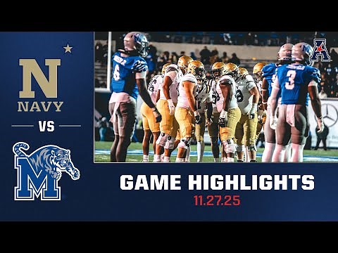 Navy vs Memphis Football Highlights | Nov. 27, 2025