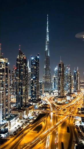 😱 Dubai Night Drone View This Looks Unreal You Must See 🌆✨