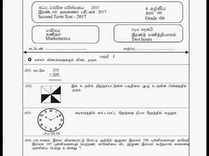 Grade 6 maths exam papers