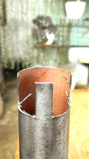 How to make a square frame table from a round pipe