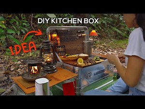 My Portable DIY Kitchen Box | Stanley Box Upgrade | Land Cruiser | Keith Rice Cooker | Cook Box