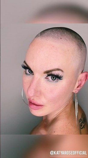 Cute girl headshave military cut buzzcut #headshave #buzzcut