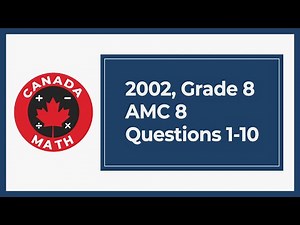 2002, Grade 8, AMC 8 | Questions 1-10
