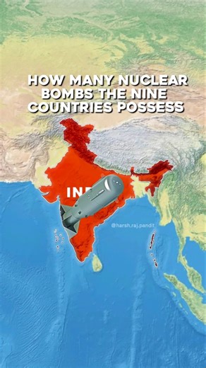Kis Desh Ke Pass kitne Parmanu Bam hai | Top Nuclear Weapon Country #short #atombomb
