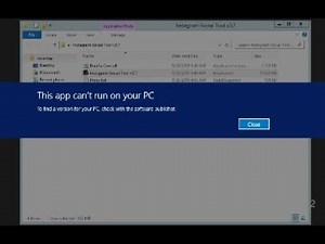 How to fix this app can't run on your pc | 2019 *new tips*