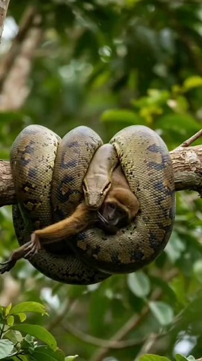 9.4K views · 12 reactions | Python attack the Monkey #everyonehighlights #amazingvideo #fbreelsviralvideo #animalvideo #reelstrending | ピエラゴ ロナウド | Facebook