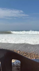 We decided to go to the beach bar that we’ve been watching the waves from our balcony!!!BIG! | Adele Anderson