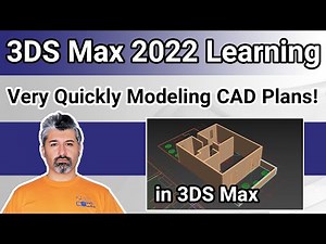 3DS Max 2022 Tutorial - Modeling very Quickly Autocad Plans in 3DS Max!