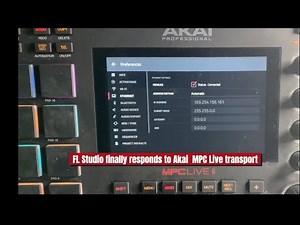 FL Studio finally responds to Akai MPC Live transport