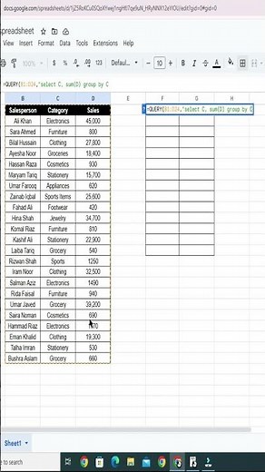 QUERY Group By in Google Sheets‼️