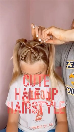 CUTE HALF UP HAIRDO | products used are in description below