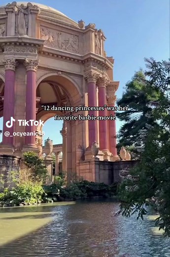 The Barbie in the 12 Dancing Princesses Pavilion💛🪷💗✨the cutest movie#barbie #barbieandthe12dancingprincesses #12dancingprincesses #pavilion #sanfrancisco #fypシ