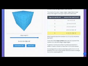 Understanding Cubic Numbers Through Visualization | Math | Simulations