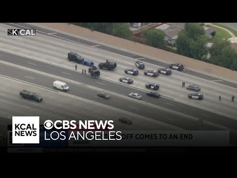 91 freeway partially reopens as pursuit suspect standoff comes to an end