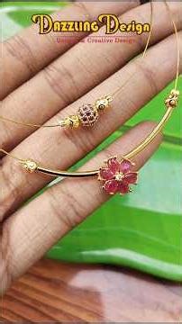 Invisible chain ❤️#invisiblechains #handmadejewellery #diyjewelry #tutorial #tamil #dazzlingwork