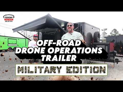 Military-Grade Command Trailer | Built Tough with Off-Road Tires and Walk-On Roof | Drone Trailer