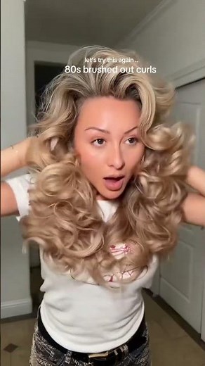 80s brushed out curls | YesHipolito