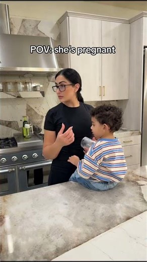 It’s okay she has a baby on board 😂