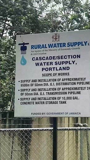 Cascade/Section Water Supply, Portland, Jamaica