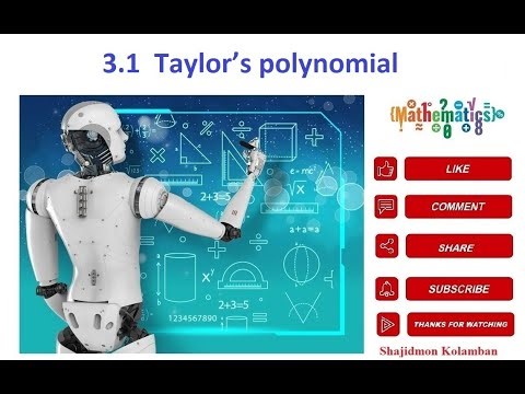 3.1 Taylor’s polynomial