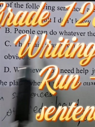 Understanding Run-On Sentences in English Writing