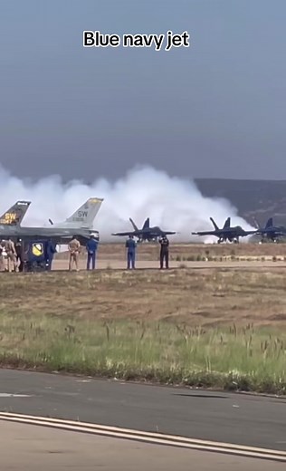 Blue navy jet#showingoff #✈️🛫👮‍♀️
