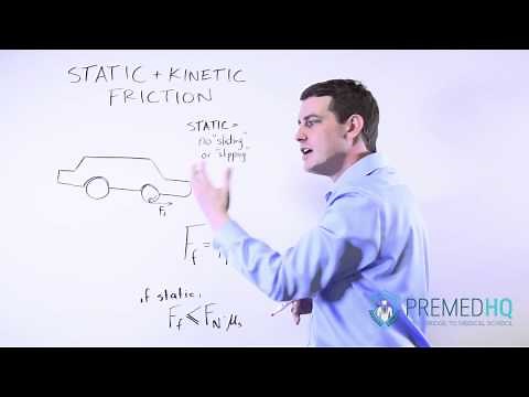 Static and Kinetic Friction