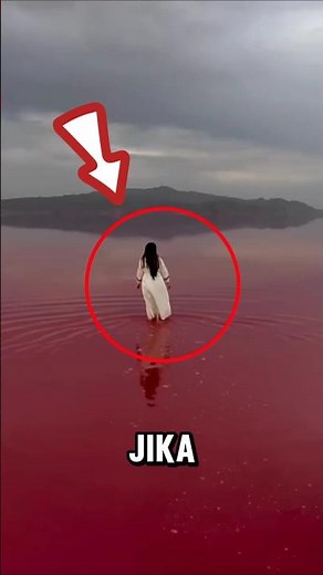 Jangan mendekati air Merah‼️😱