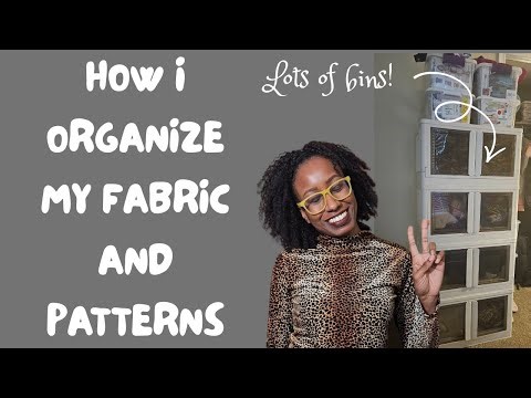 How I Store and Organize my Sewing Stash!
