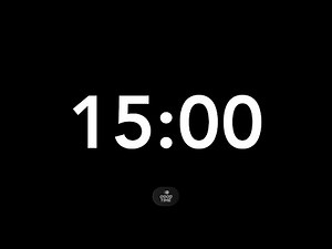 15 Minute Classic Countdown Timer | Simple, Bold, Easy to Read, End Alarm | Good Time