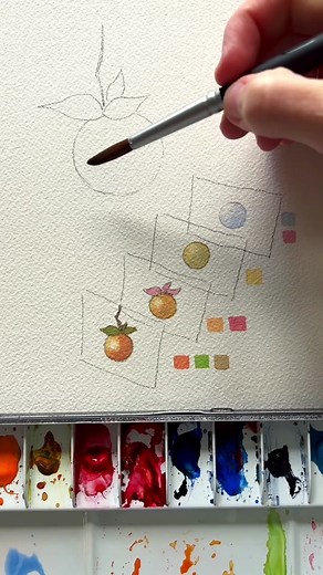 Watercolor Layering with Complementary Colors - Part II