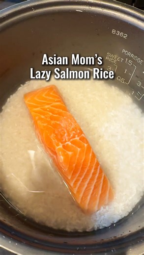 Mama Linda on Instagram: "✨Comment “recipe” and I’ll send it to you! Please make sure you’re following me. DMs might not go through otherwise! When you want something warm, filling, and fuss-free, this super easy salmon rice really hits the spot! The rice cooker does all the heavy lifting. It’s the kind of meal that feels comforting but takes barely any effort! Asian Mom’s Lazy Salmon Rice Ingredients: • 1 cup medium-grain white rice • 6 oz. salmon fillet • 2 green onions, chopped • 3 Tbsps furi