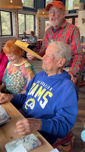 What a joy to compose and sing my poem-song called "A Happy Birthday Wish to Thomas Bruck," borrowing the tune of "Glory, Glory, Hallelujah" (or "The Battle Hymn of the Republic"), at his party at Sedona's Javelina Cantina, November 12. | Larry Rosenberg