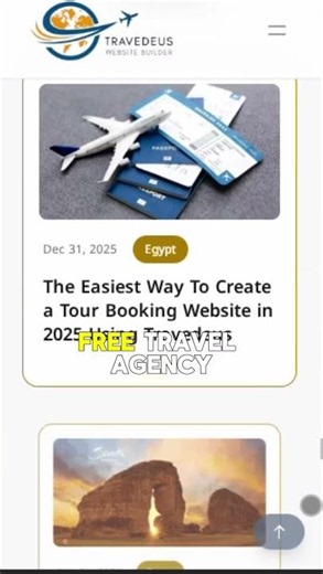 How to Create Travel Agency Website in 5 Minutes #travelagencywebsite
