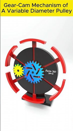 Cam Mechanism - Variable Diameter Pulley #solidworks #cad #engineering #mechanical #mechanism #3d