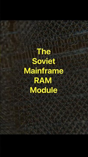 This Forgotten Soviet Mainframe RAM Is Insane | Hardware