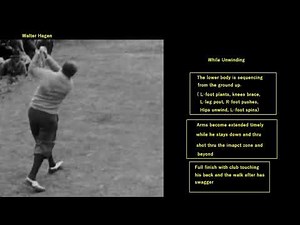 Walter Hagen Golf Swing "Legend" Driver Sequence Notes