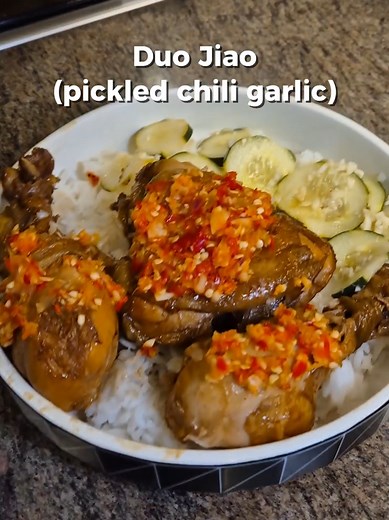 Easy Pickled Chili Garlic Sauce Recipe (Duo Jiao)