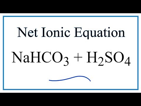 How to Write the Net Ionic Equation for NaHCO3 + H2SO4 = Na2SO4 + CO2 + H2O