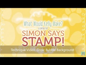 Card Making and Paper Crafting How To: Copic Bubble Background