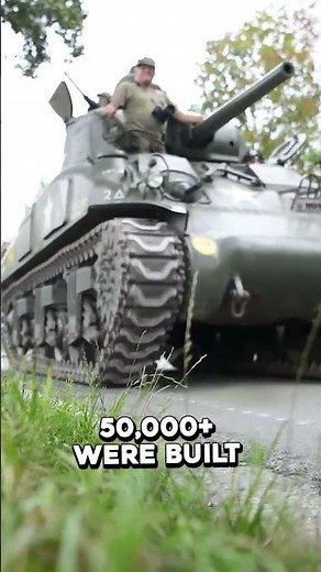 WWII M4 Shermans passing through