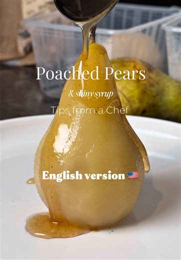 Easy Poached Pears Recipe with Vanilla Star Anise Syrup