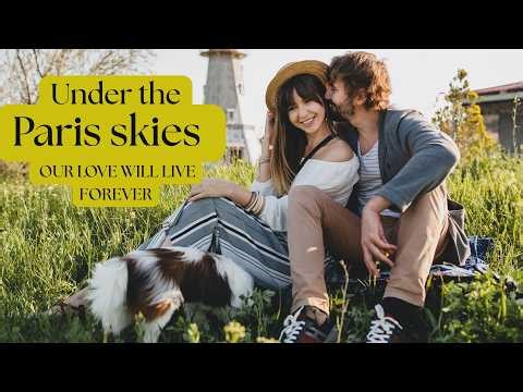 Under Paris Skies 🇫🇷 | French Folk Style Song English | Romantic Acoustic Music