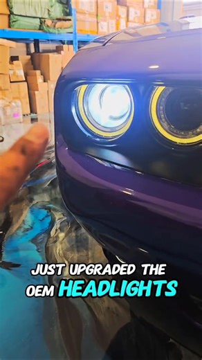 Dodge Challenger LED Headlight Upgrade #dodgechallenger @Eliteledslighting #carmods