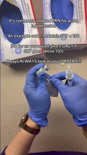 Hydralazine PRN breakdown for clinicals; made simple. Need extra support? Head to our bio! #nursing