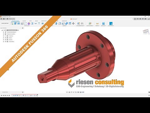 Autodesk Fusion 360 - Create 3D Model / Component Training CAD German Tutorial