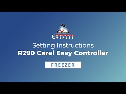 Carel Easy Controller Settings for R290 Freezers