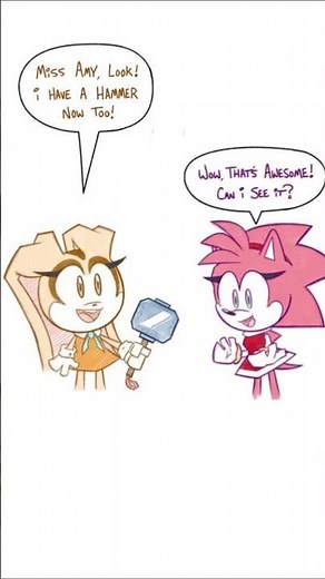 Cream Lifts the Mjolnir (Sonic Comic Dub) #sonic #fyp #creamtherabbit