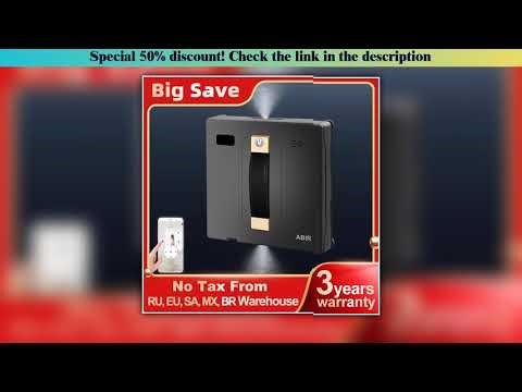 Discount Robot Window cleaner ABIR WD8,Dual Water Spray,Smart Memory,High Vacuum Suction, Laser Sen